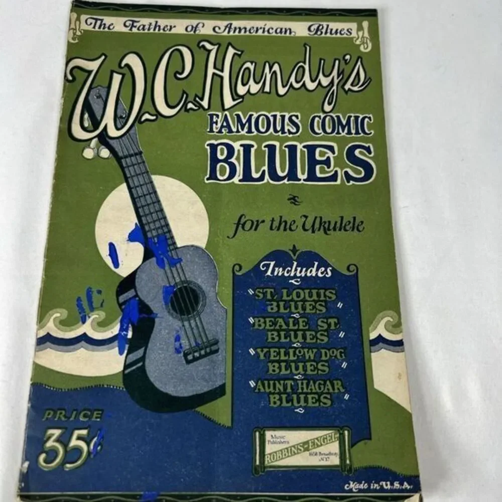 Vintage 1920 Wc Handys Famous Comic Blues For‎ Ukulele